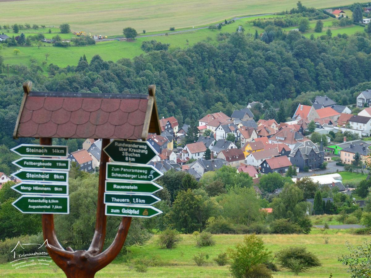 Die Triniushuette "Thueringens Schoenste Aussicht" Rauenstein Eksteriør bilde